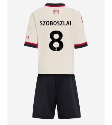 Liverpool Dominik Szoboszlai #8 Udebanetrøje Børn 2025-26 Kortærmet (+ Korte bukser)